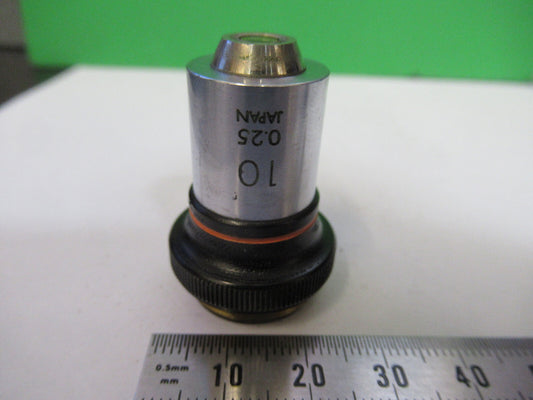 Microscope Part Objective Olympus Japan 10X Lens Optics