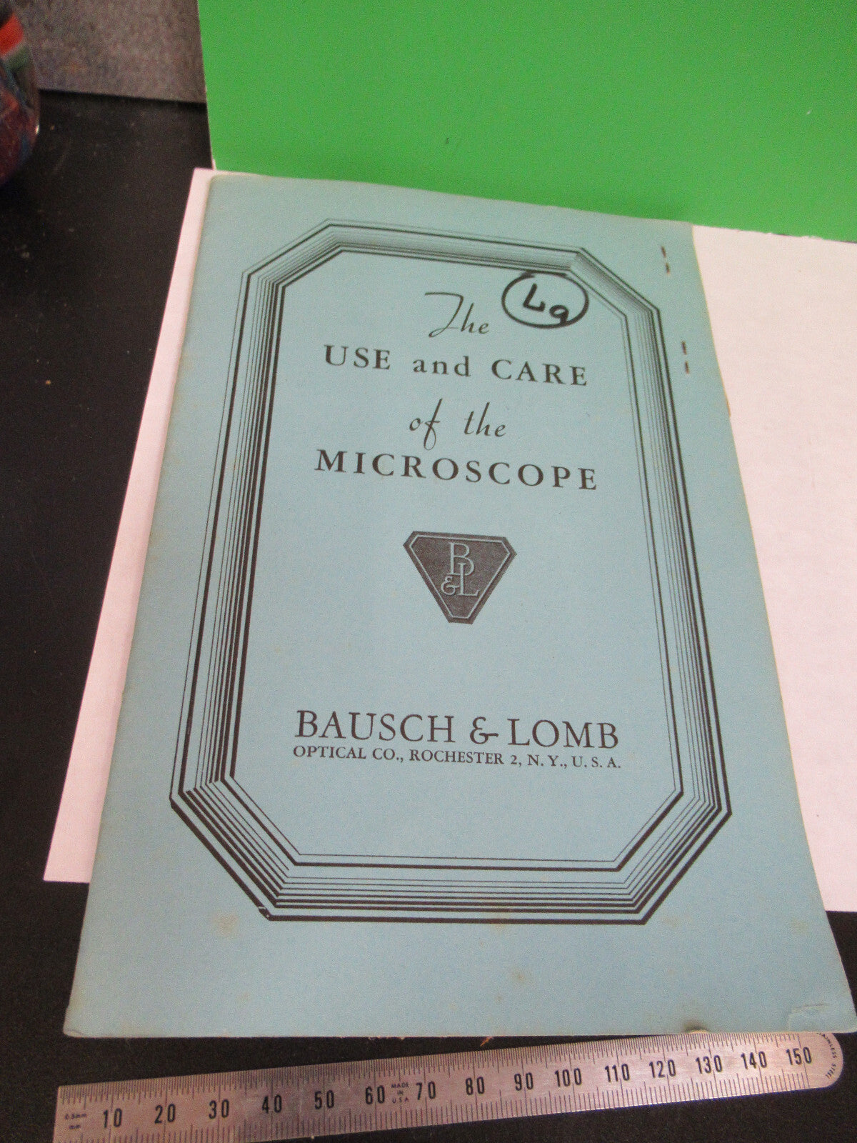 Antique Bausch & Lomb Use of Microscope Booklet 1932 Part