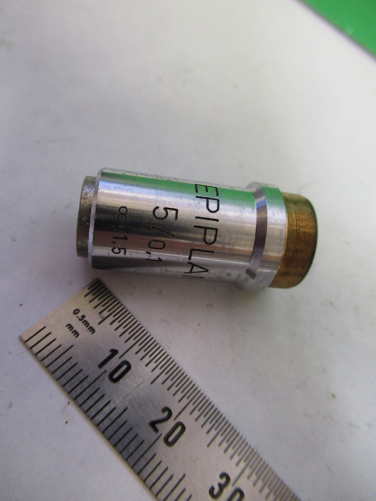 CARL ZEISS OBJECTIVE 5X EPIPLAN MICROSCOPE PART OPTICS AS PICTURED X9-B-84