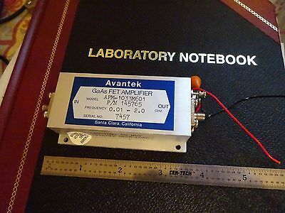 RF MICROWAVE FREQUENCY AMPLIFIER 2 GHz AVANTEK GaAs FET APM-1033 AS IS BIN#X9-95