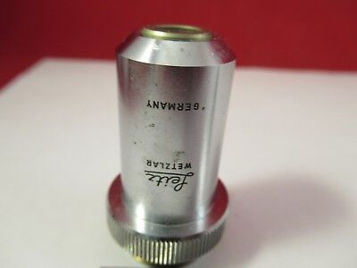 LEITZ WETZLAR GERMANY OBJECTIVE 10X /170 MICROSCOPE OPTICS AS PICTURED &FT-4-40