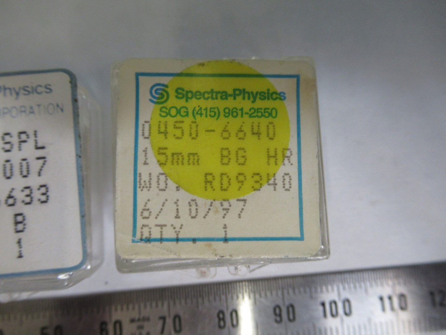 LOT OPTICAL SPECTRA PHYSICS COATED LENS PHOTONICS OPTICS as pictured T3-B-43