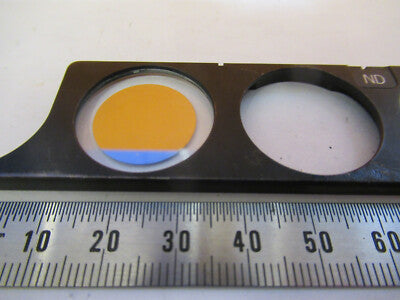 NIKON JAPAN NEUTRAL DENSITY FILTER SLIDE ND MICROSCOPE PART AS PICTURED P2-A-33