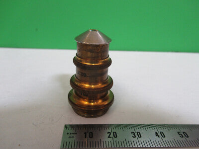 Antique Brass Spencer Lens Co. 62X Lens Objective Microscope Part