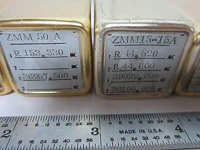 LOT 6 EA MOTOROLA QUARTZ CRYSTAL FREQUENCY CONTROL RADIO AS IS BIN#K6-04