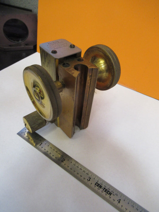 Antique Ernst Leitz Germany Brass Stage Microscope Part