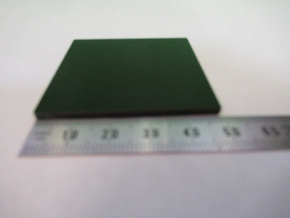 OPTICAL GLASS SQUARE 50mm DARK RED FILTER OPTICS AS PICTURED U8-A-69