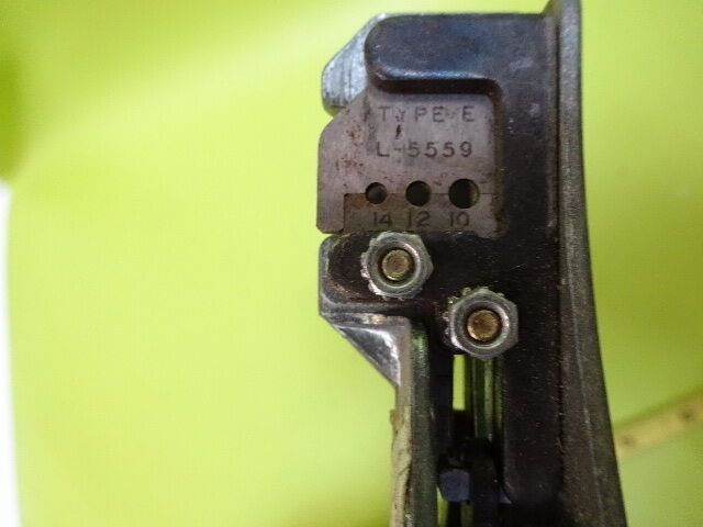 FOR PARTS CABLE STRIPPER TOOL [rusty] AS IS #TA-3-12