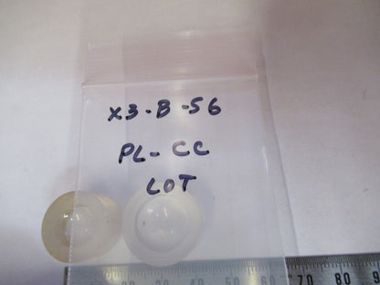 LOT 2ea OPTICAL GLASS LENS PLANO CONCAVE PL-CC OPTICS X3-B-56