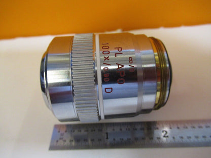 Ernst Leitz Leica Objective 567024 D Apo 100X Optics Microscope Part AS Pic &H8-B-14 i
