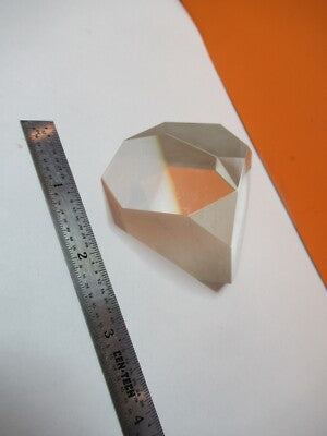 LARGE OPTICAL GLASS PRISM LASER OPTICS AS PICTURED &W8-A-32