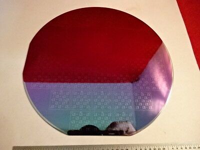SILICON SEMICONDUCTOR WAFER WITH MICRO COMPONENTS COLLECTABLE PART AS IS &L4