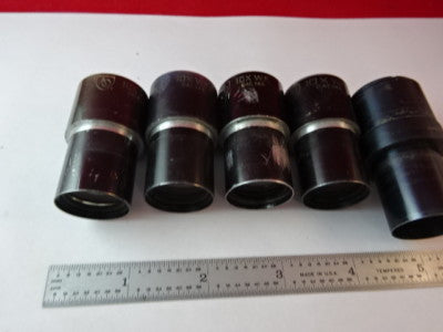 Lot Eyepieces Optical American Optical Co. Bl Microscope Part Optics AS IS