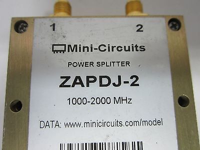 MINI CIRCUITS ZAPDJ-2 POWER SPLITTER 2GHz RF MICROWAVE FREQUENCY AS IS BIN#J4-30