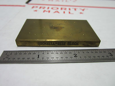 METROLOGY INSPECTION ROCKWELL HARDNESS TEST STANDARD BIN#5-21
