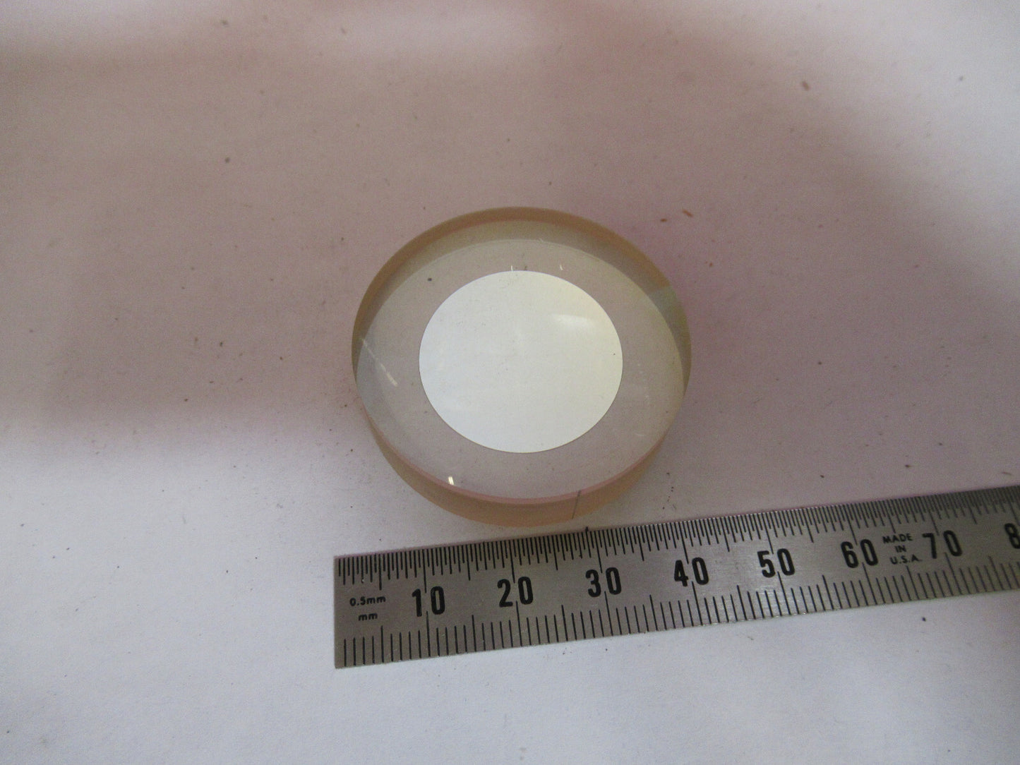 OPTICAL LENS DOUBLET PL-CX + COATED MIRROR OPTICS AS PICTURED  T9-A-65