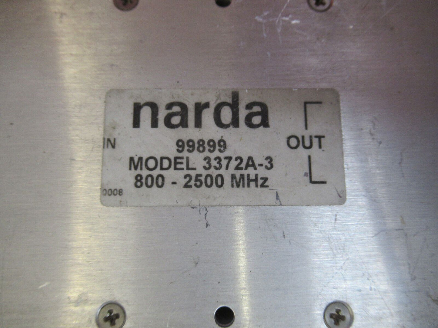 RF MICROWAVE SPLITTER DIVIDER NARDA  3372A-3 800-2500 MHz PICTURED G4-A-19