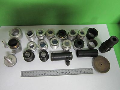 Lot Parts for Gaertner Microscope Objectives + Other Parts