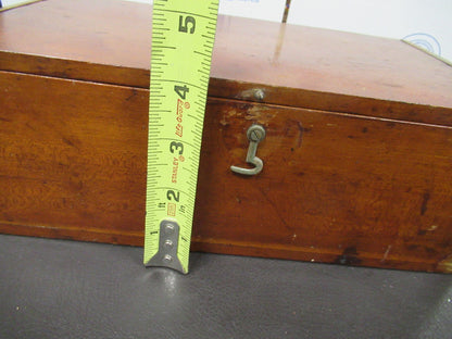 ANTIQUE WOOD CABINET EMPTY TIGHE MICHIGAN MICROSCOPE PART ta-5