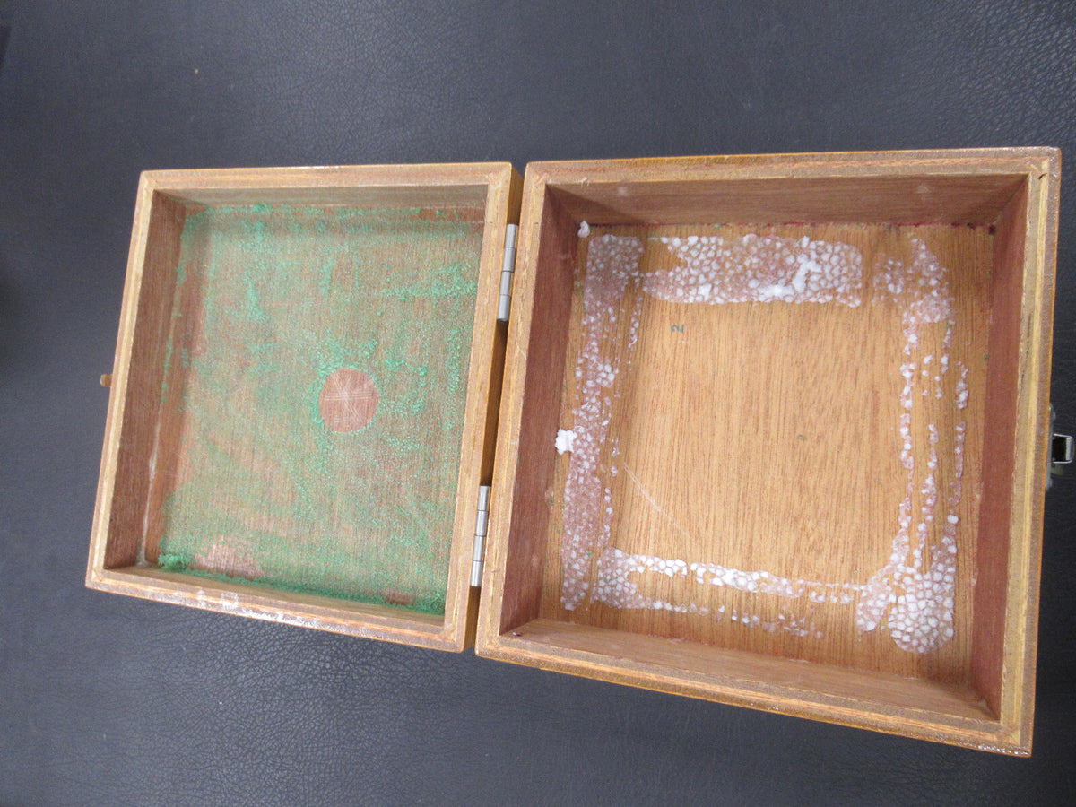 Olympus Japan Antique Empty Wood Box Microscope Part