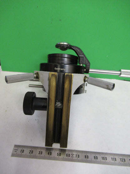 ZEISS GERMANY POL CONDENSER + POLARIZER HOLDER MICROSCOPE PART AS PICTURED X9B64