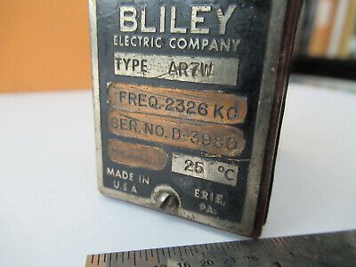 ANTIQUE QUARTZ CRYSTAL BLILEY AR7W FREQUENCY CONTROL RADIO AS PICTURED &F2-A-217