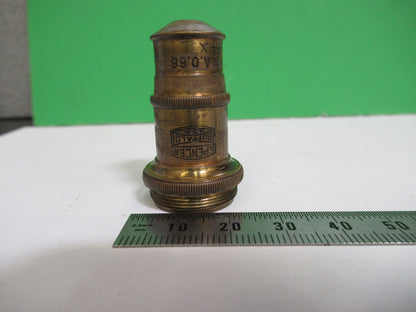 ANTIQUE BRASS SPENCER AO OBJECTIVE MICROSCOPE PART AS PICTURED T6-A-45