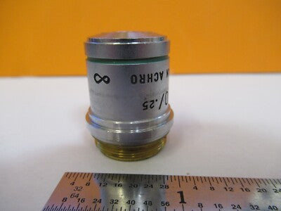 AO CAT 1019 OBJECTIVE PLAN ACHRO MICROSCOPE PART OPTICS AS PICTURED &85-B-67