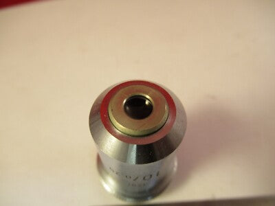 LEITZ GERMANY MICROSCOPE PART OBJECTIVE LENS 10X /170 OPTICS AS PICTURED 8-A-14