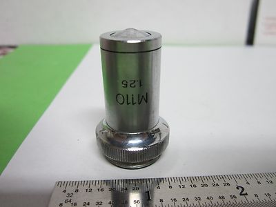 OPTICAL MICROSCOPE PART OBJECTIVE OZUMI M110  JAPAN OPTICS BIN#A1-D-2