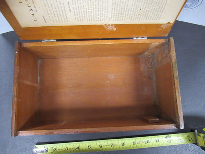 ANTIQUE WOOD CABINET EMPTY TIGHE MICHIGAN MICROSCOPE PART ta-5