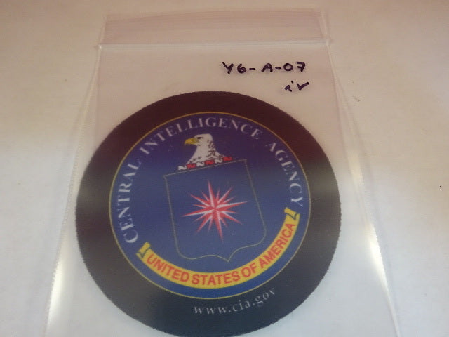 COLLECTABLE GLASS COASTER CIA CENTRAL INTELLIGENCE AGENCY AS IS #Y6-A-07