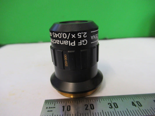 AUS JENA GERMANY INFINITY OBJECTIVE 2.5X PLANACHROMAT MICROSCOPE PART T2-A-11