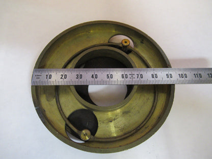 ANTIQUE BRASS ENGLAND RJ BECK STAGE TABLE MICROSCOPE PART AS PICTURED Y2-A-59