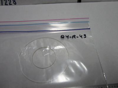 MICROSCOPE PART GLASS HOLED STAGE FOR SPECIMEN HOLDER OPTICS BIN#Q4-R-43