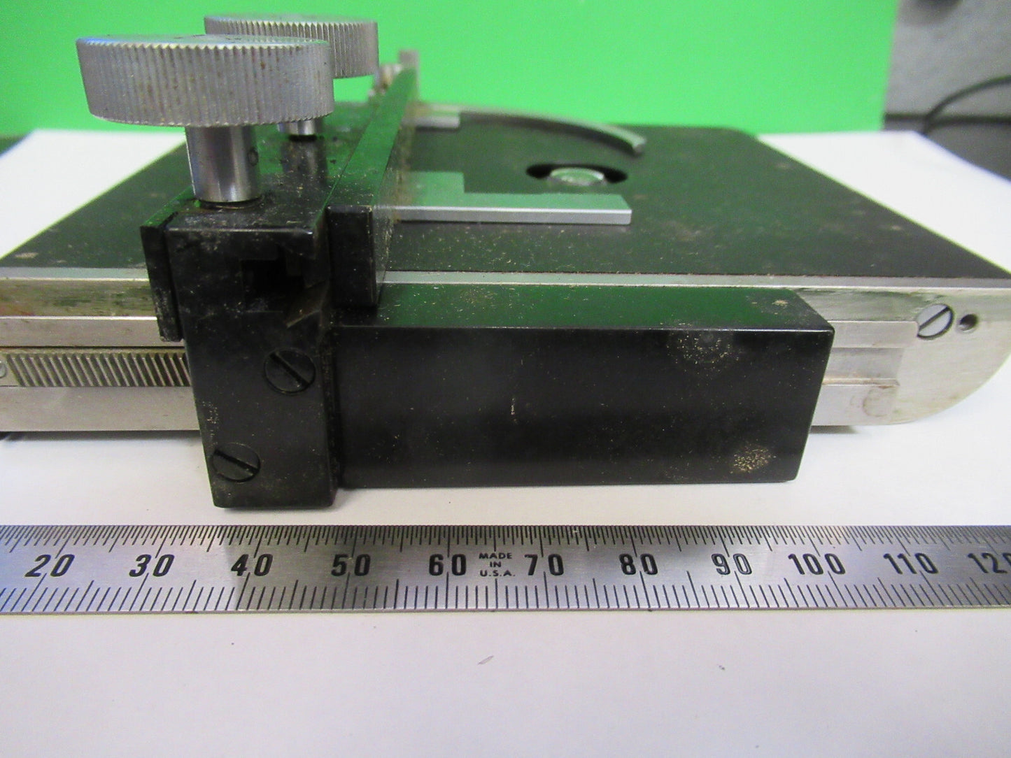BAUSCH LOMB  STAGE TABLE XY MICROSCOPE PART OPTICS AS PICTURED &F3-B-60