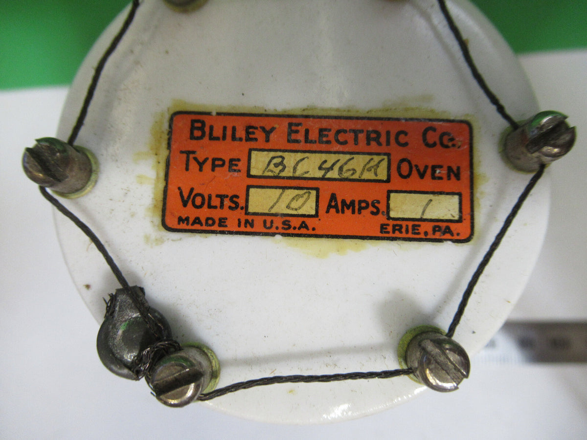 Vintage 1940's Quartz Crystal Bliley Electric Co. BC46H Frequency 100 Kc