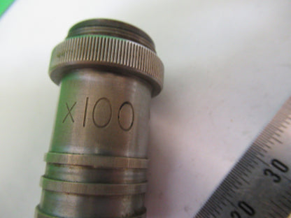 WATSON LONDON  PARA 100X OBJECTIVE OPTICS MICROSCOPE PART AS PICTURED R2-B-82