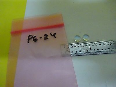 OPTICAL LOT 2 EA CONVEX LENS LASER OPTICS AS IS  BIN#P6-24