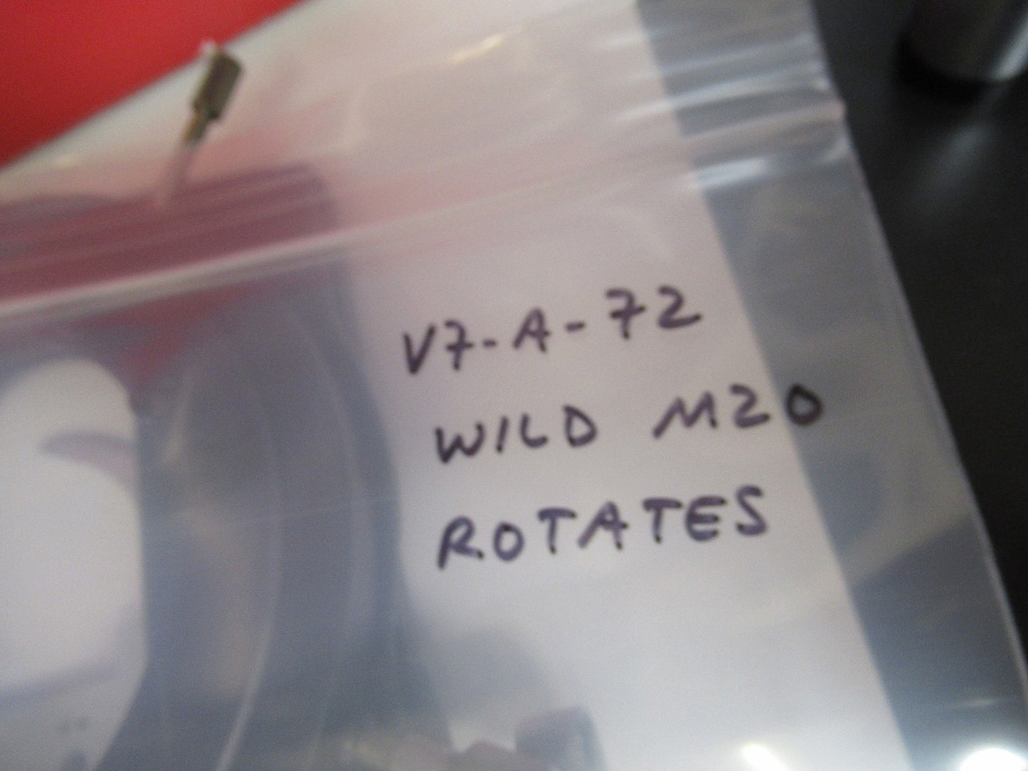 WILD SWISS HEERBRUGG STAGE TABLE XY ROTATES MICROSCOPE PART AS PICTURED V7-A-72