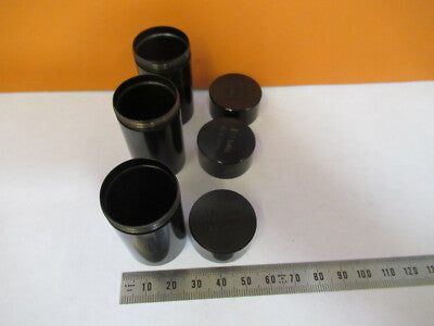 BAUSCH LOMB LOT  EMPTY OBJECTIVE CANS MICROSCOPE PART AS PICTURED &P5-A-64