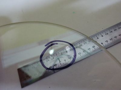 FOR PARTS MICROSCOPE STAGE SPECIMEN TABLE GLASS PLATE scratched AS IS BIN#X6-08