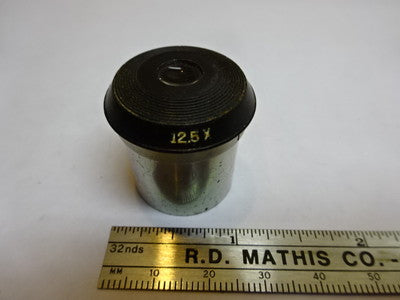 MICROSCOPE PART BAUSCH LOMB EYEPIECE 12.5X OPTICS AS IS #81-67