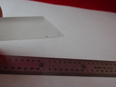 OPTICAL GLASS PRISM [small chip on edge] MIL SPEC LASER OPTICS AS IS #54-A-15