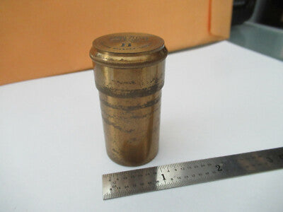 Carl Zeiss AG Jena "B" Empty Brass Objective Can Microscope