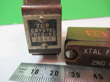 ANTIQUE WWII SIGNAL CORP RESONATOR QUARTZ  FREQUENCY CONTROL AS PICTURED T5-A-98