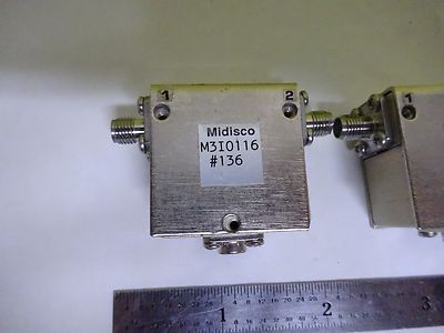 RF MICROWAVE FREQUENCY MODULES MIDISCO CIRCULATOR SMA CONNECTOR AS IS BIN#X7-18