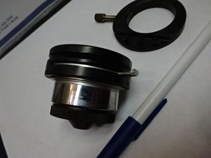 MICROSCOPE PART WILD HEERBRUGG SWISS M11 CONDENSER + IRIS OPTICS AS IS #82-30