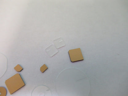 Lot Blanks Piezoelectric Quartz Crystal X-y-cut Gold Coated Piezo Sensor
