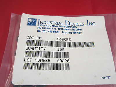 LOT 100 EA INDUSTRIAL DEVICES MINI LAMPS GREEN INDICATOR LAMP